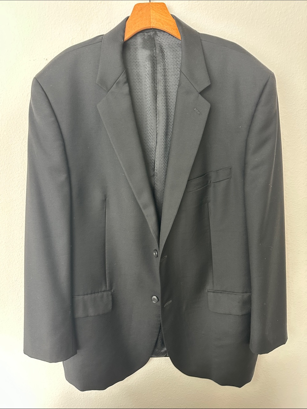 Men's Classic ALFANI Black Blazer - Tailored Two-Button Jacket